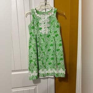 Lilly Pulitzer Kelly green embroidered dress
